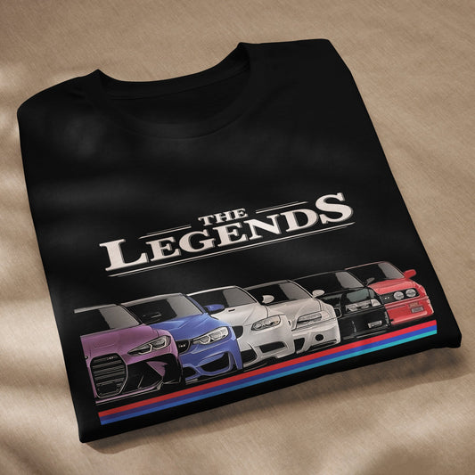 T-shirt Bmw M3 modelli E30 E36 E46 E90 e F80