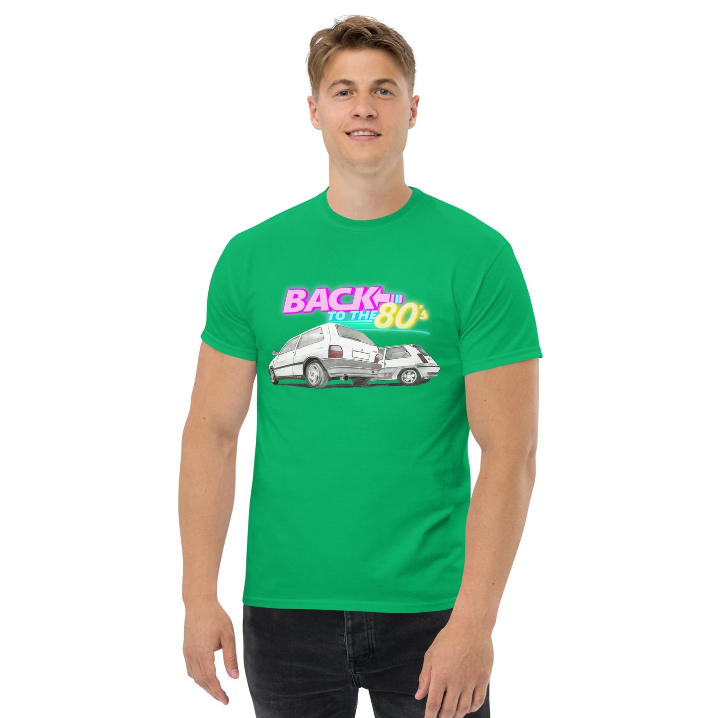 T-shirt Fiat Uno Turbo Vs Renault 5 Gt le bare volanti anni 80